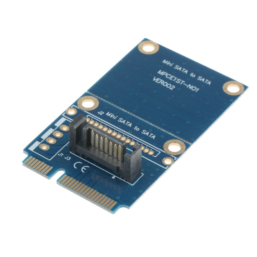mSATA Mini SATA to 7pin SATA3.0 Adapter Converter Board Card PCB with Screws