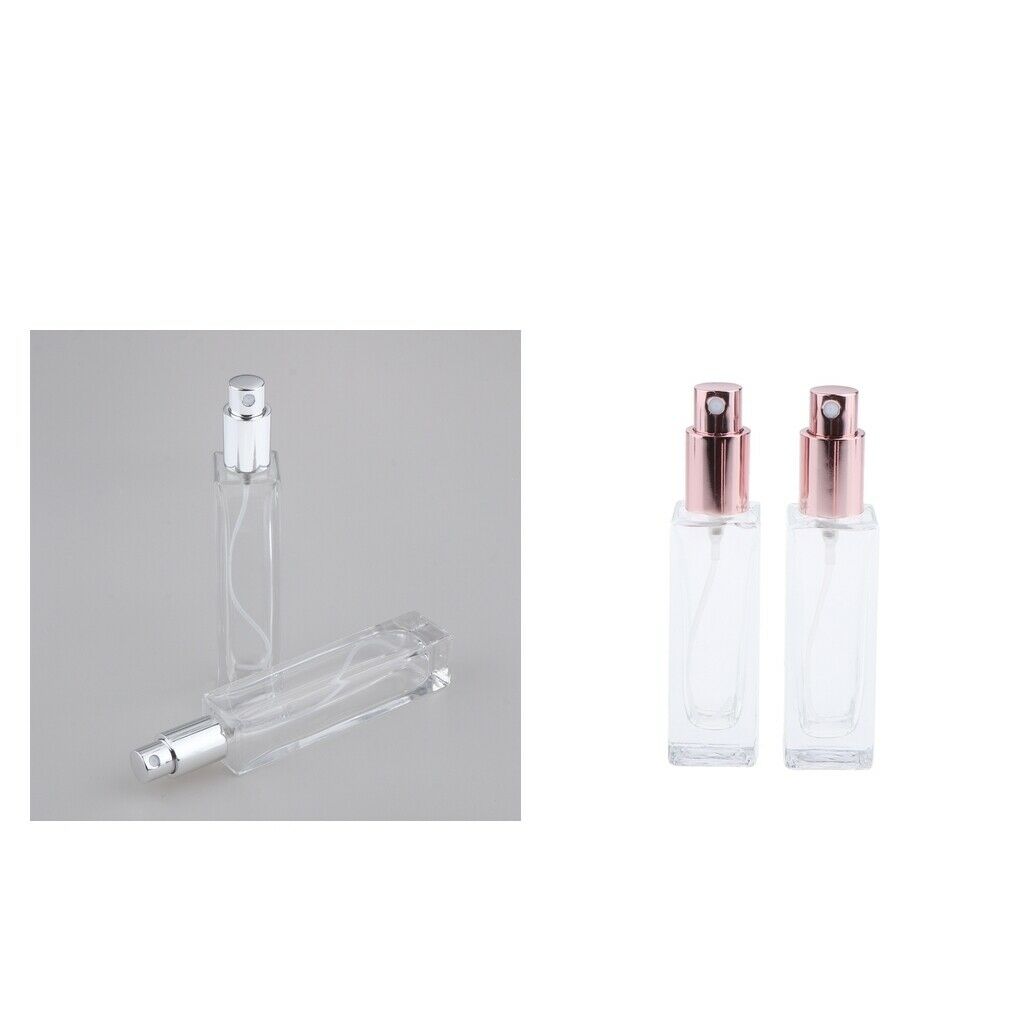 4pcs Glass Spray Bottle Perfume Vials Travel Storage Container