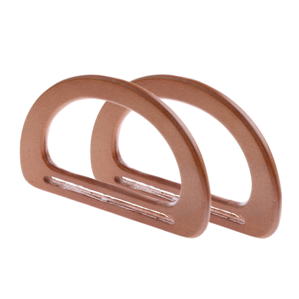 2 Pieces Of Bag DIY Wooden Bag DIY Part Accessories Bag