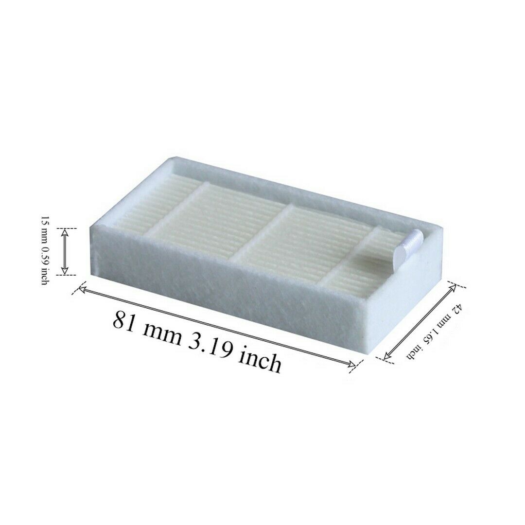 12Pcs HEPA Filter & Side Brushes For ILIFE V3 V5 X5 V5S Vacuum Cleaner Parts