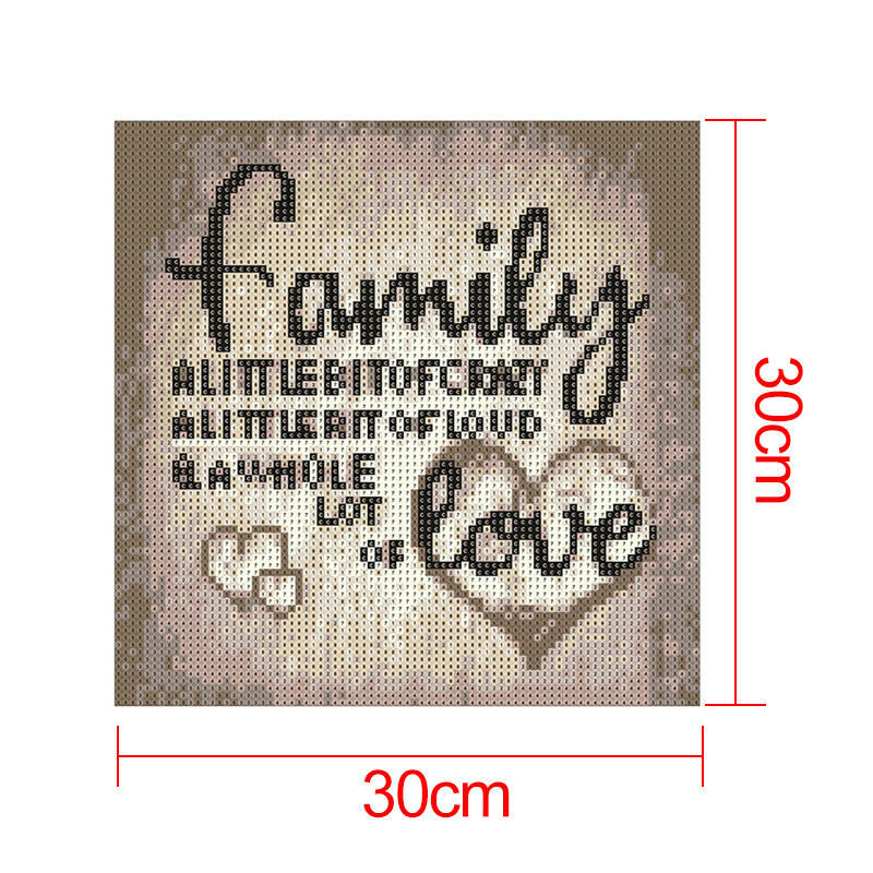 5D DIY Full Drill Diamond Painting Family Cross Stitch Kit Embroidery Home Decor