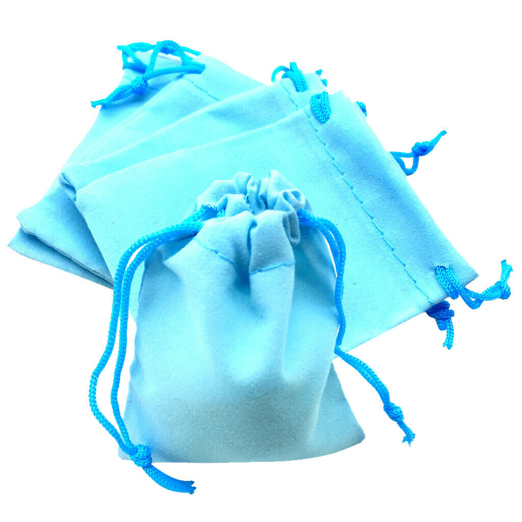 50x velvet tacshe gift wedding candy bags gift bags-blue