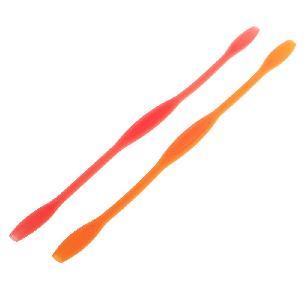 10 Piece Soft Silicone Eyeglasses Strap Cord Holder Red Orange