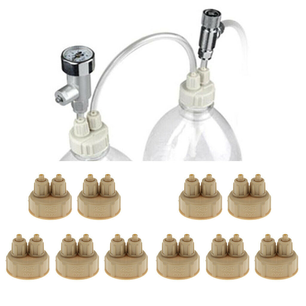 10x Aquarium Tank Carbon Dioxide DIY Reactor with Quick Screw Bottle