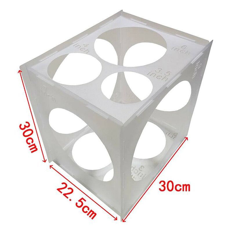 11 Holes 2-10inch Balloon Sizer Box Measurement Tool for Birthday Wedding Party