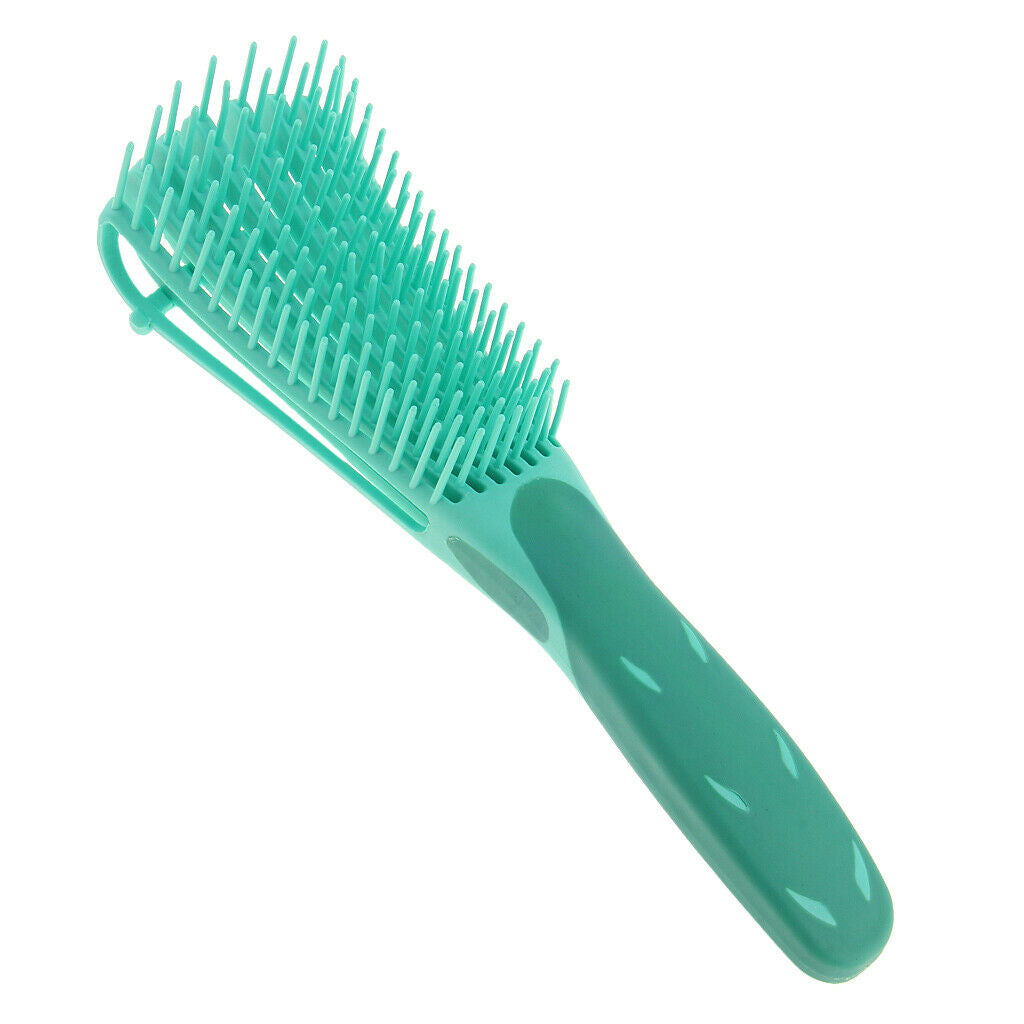 2 Pieces Plastic Hair Care, Curling Brush, Detangling Comb