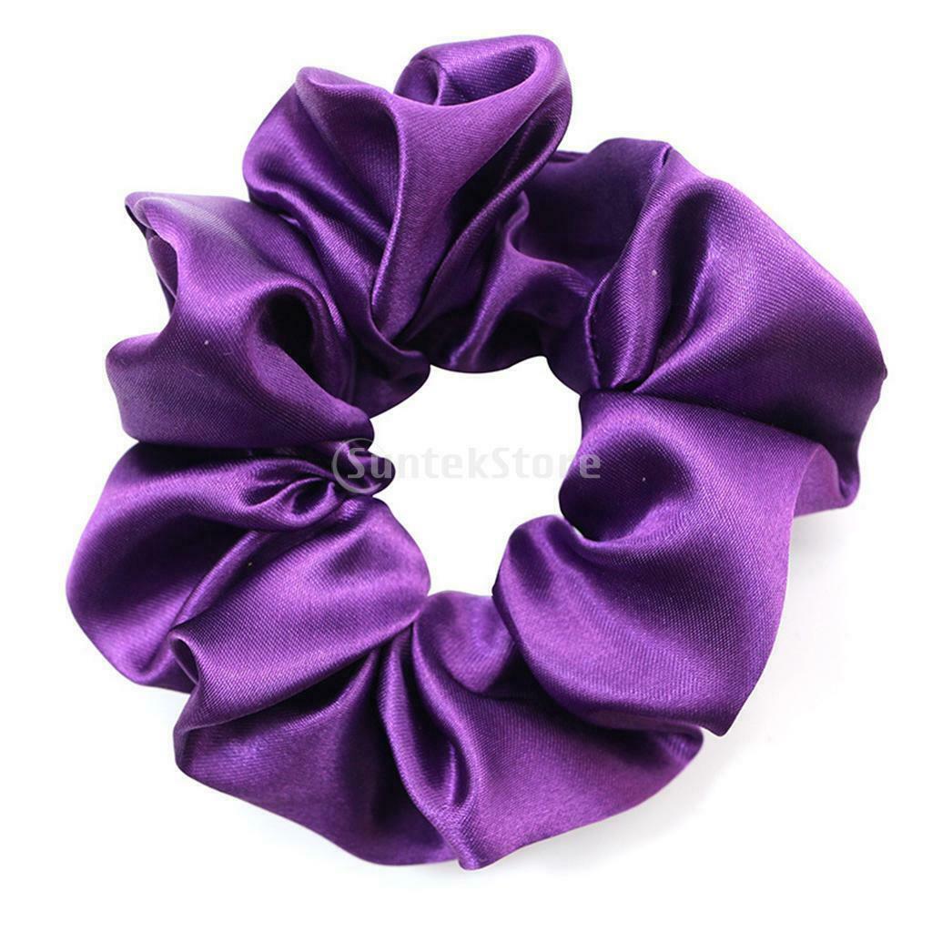 30 Piece Elastic Hair Ties Silk  , Ladies Girls Colorful Hair Elastics Hair