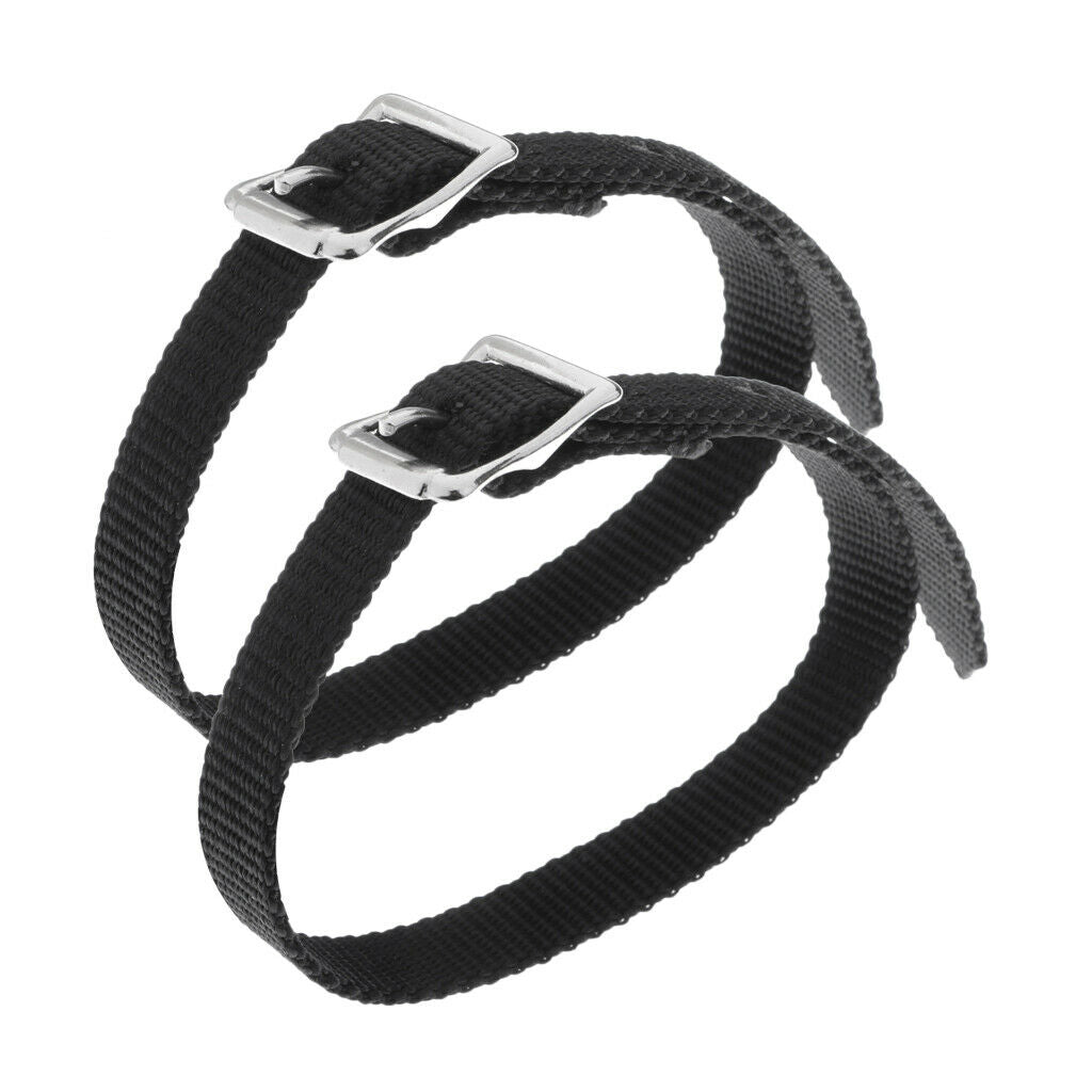 Lots 2 Weaved English Spurs Straps Horse Riding Equestrian Accessories Black