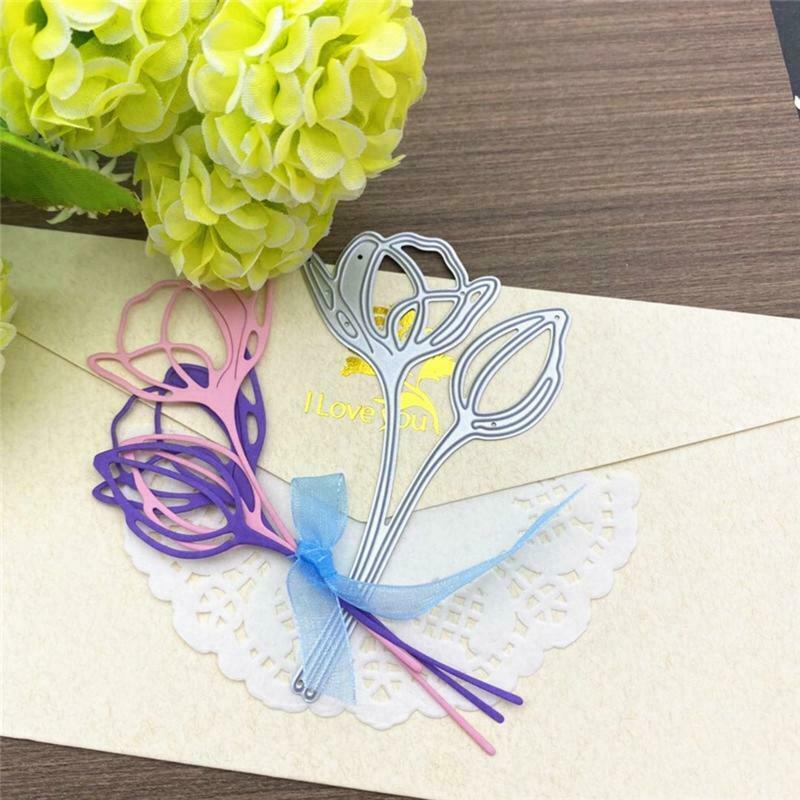 Tulip Metal Cutting Dies Stencil Scrapbooking DIY Album Stamp Paper Card Emboss