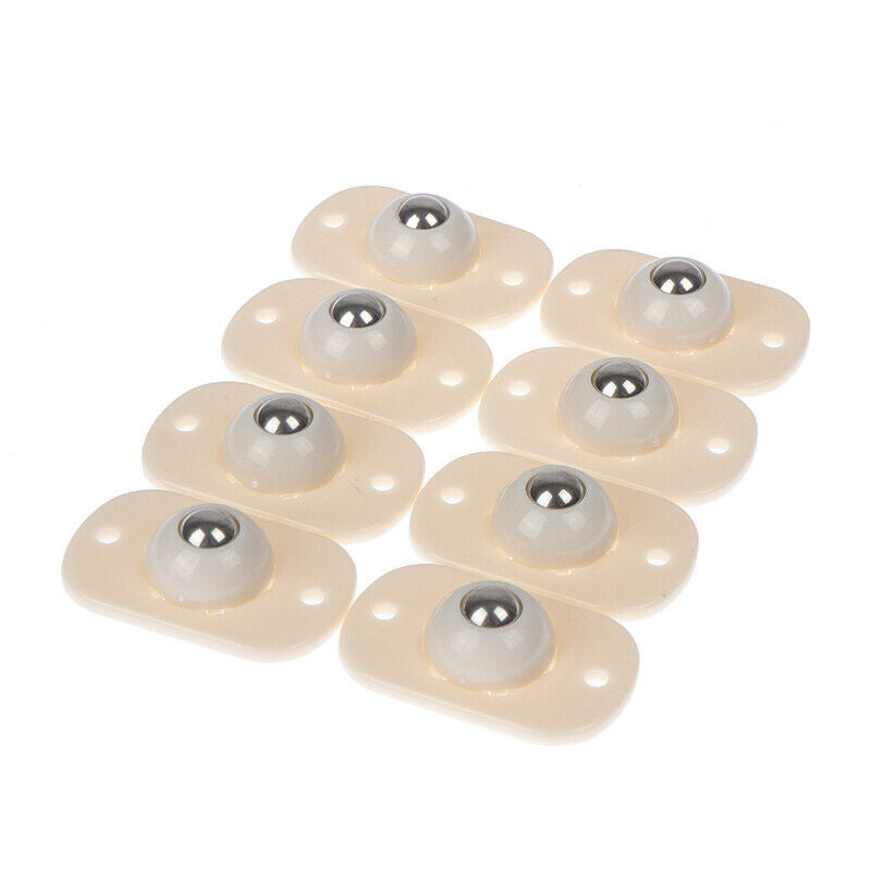 8Pcs Self Adhesive Wheels Trash Can Caster 360Â°  Rotation Storage Box Pulley SJ