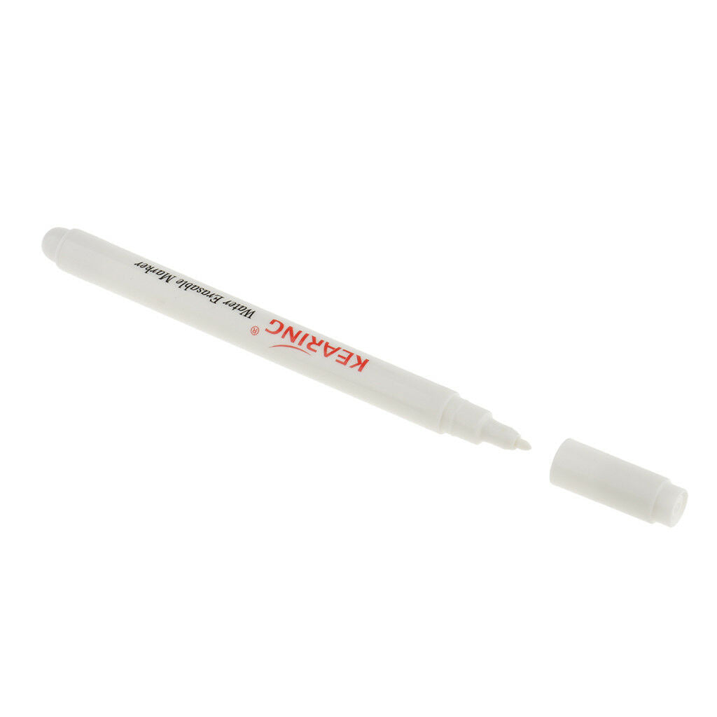 1mm White Water Soluble Pens Erasable Cross Stitch Fabric Marker Pen DIY