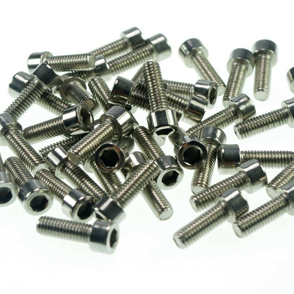 Lot50 Metric Thread M4*16mm Stainless Steel Hex Socket Bolt Screws