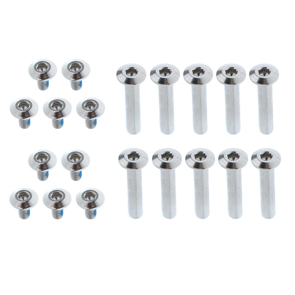 2X 1 Set Inline Skate Wheel Screw Nail Replacement Roller Skates Nut Bolts 31mm