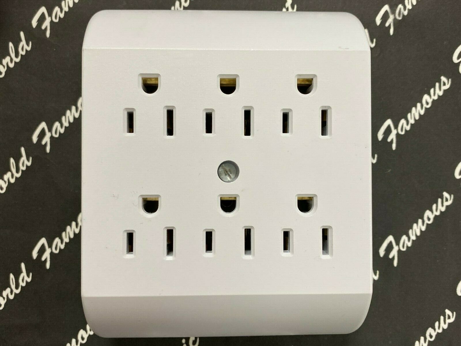 1pcs - COOPER 1146W 15A 125V Six Outlet Tap - Duplex Receptacle to 6 Outlets