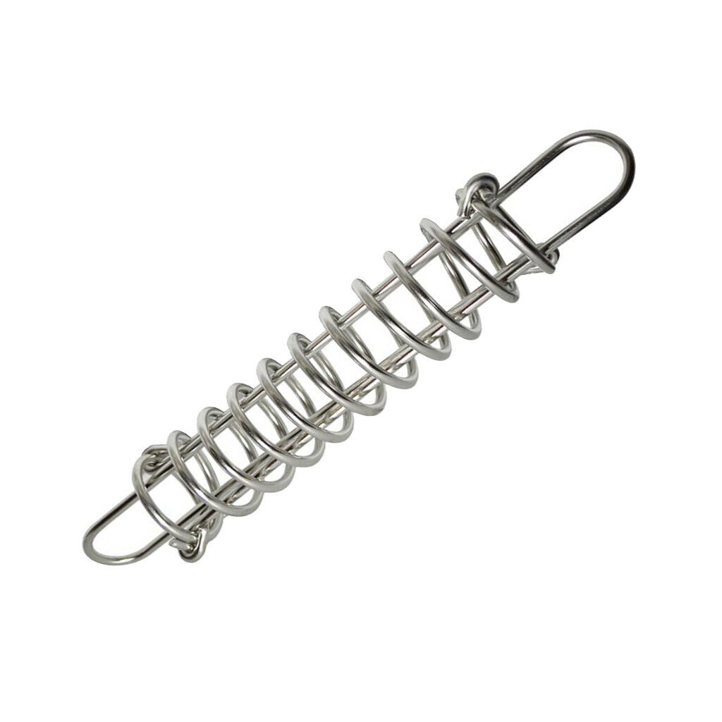 2x Yacht Stainless Steel Shock Absorbing Dock Line Mooring Springs 4.45