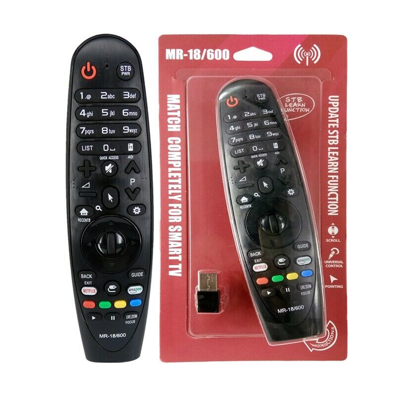 4X(Replacement Remote Control MR-18 600 for LG2.4G Smart Tv Remote Control I5Z6)