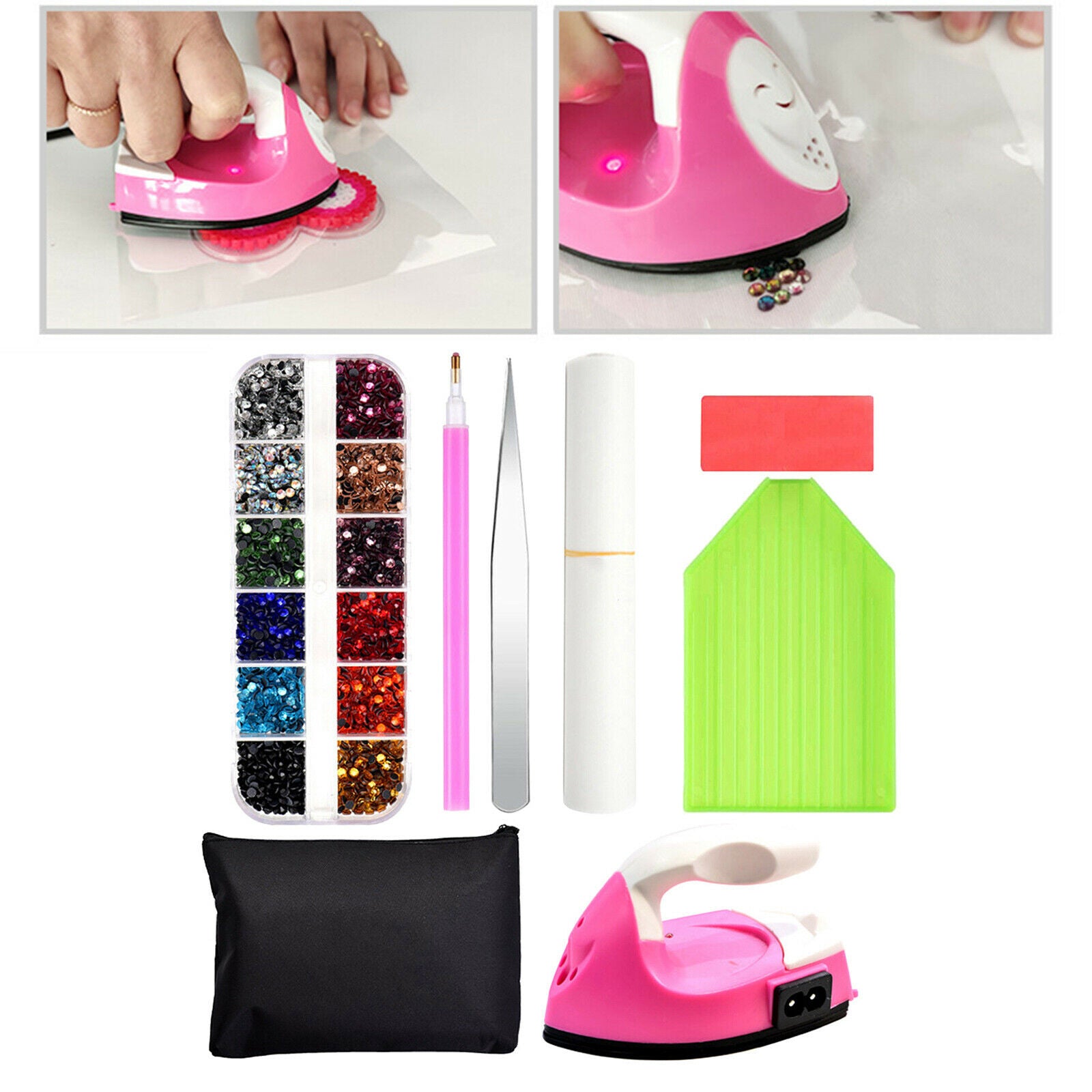 Hotfix Applicator Hot Fix Rhinestone Setter Tool - Tweezers Pencil Pickers