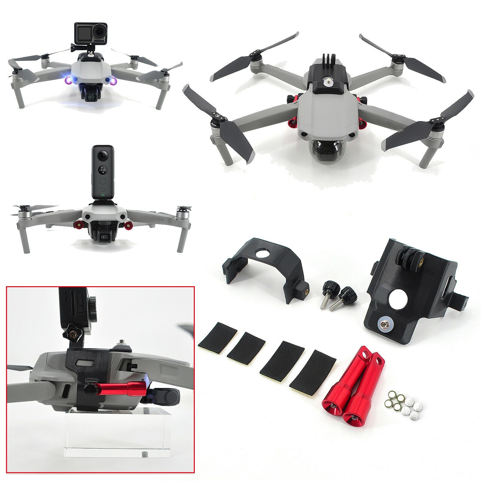 Night Flying Light Searchlight Set For DJI Mavic Air 2 Drone Accessories Parts