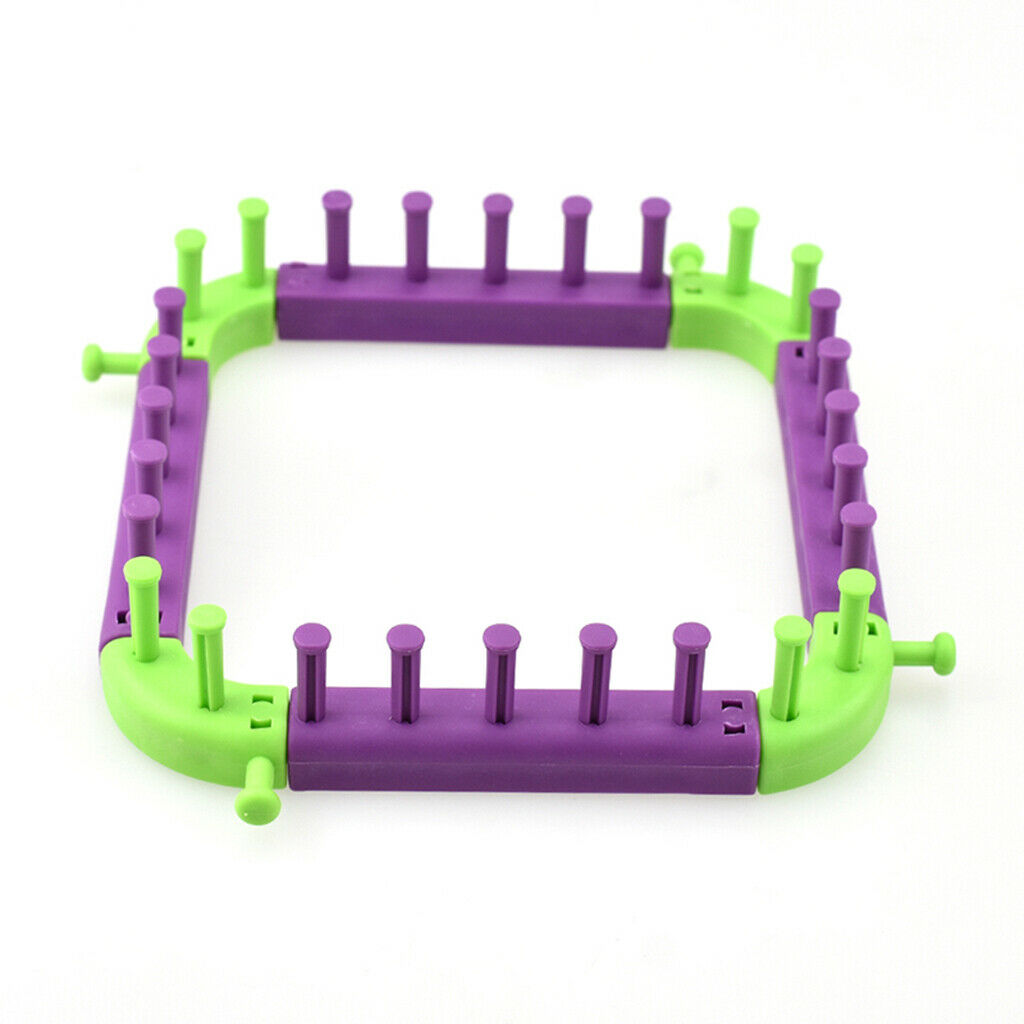 1 Set Square Knitting Loom Kit Weaving Tool For Beginner Weaving Sock Scraf