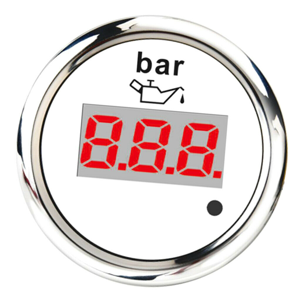 2"  Digital LED Oil Pressure Press Gauge Meter Tester