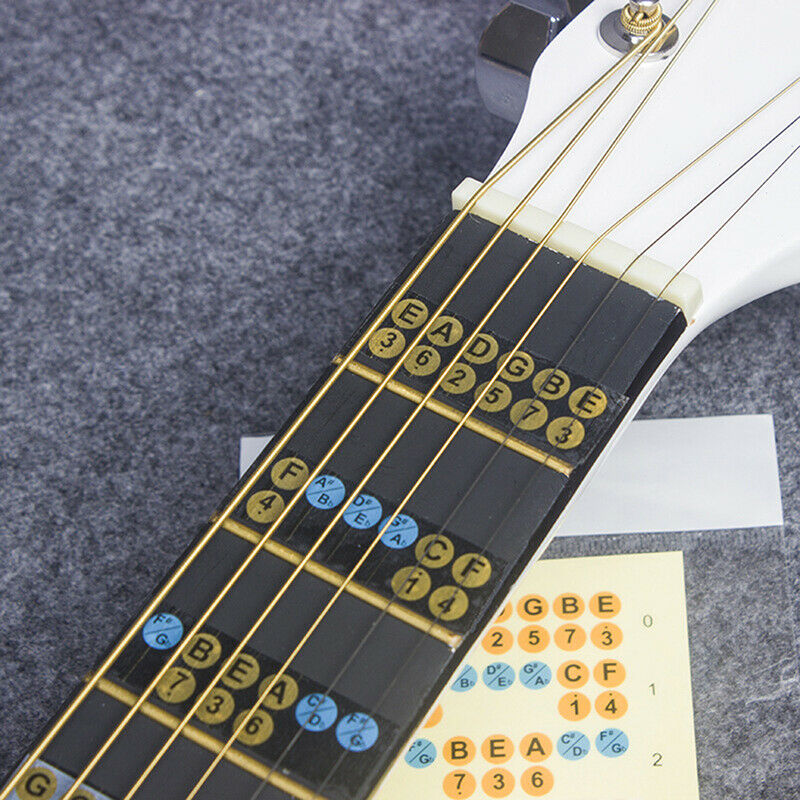 1PC Guitar Fretboard Notes Map Labels Stickers Fingerboard for 6 String A.l8