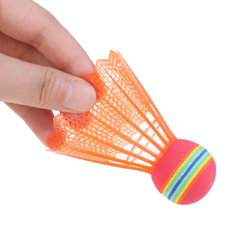 12 PCS Badminton EVA Rainbow Ball Head Nylon Badminton Feathers For Game .l8