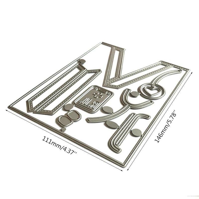 Nurse Clothes Card Making Embossing Stencil DIY Printing Carbon Steel Mould