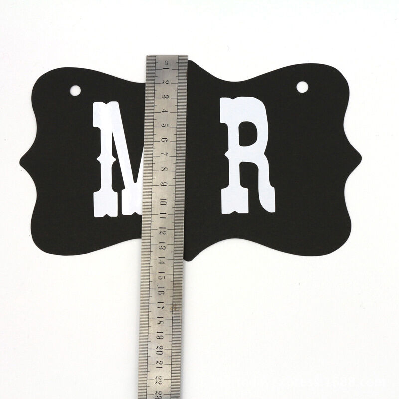 Wedding Mr And Mrs Signs Chair Sign Props Bride Groom Banner Reception Pho.l8