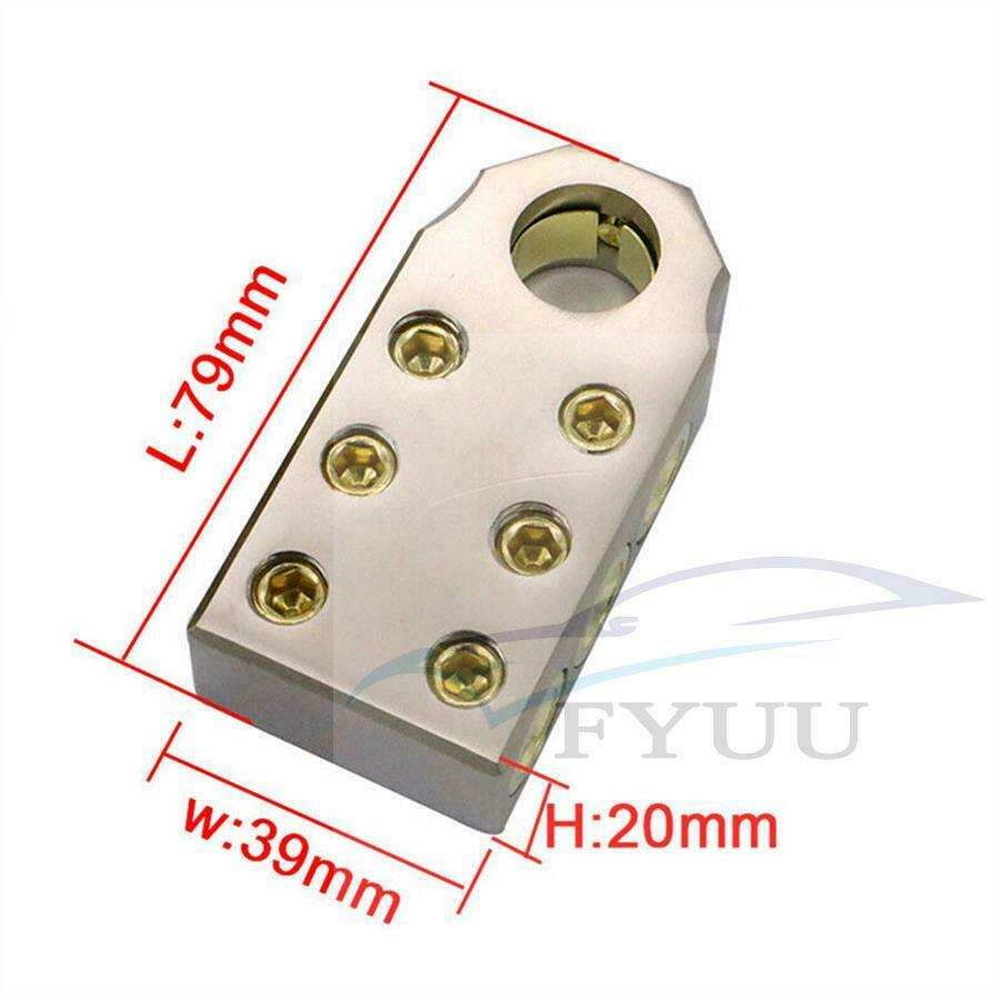 Pair Car Audio SAE Top Post (6) 1/0 2 4 8 Gauge BATTERY TERMINAL