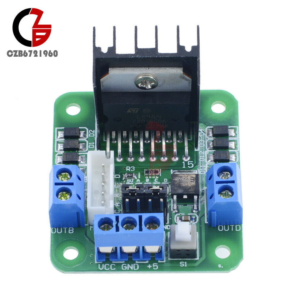 5Pcs L298N Dual H Bridge DC 5V Stepper Motor L298N Drive Controller Board Module