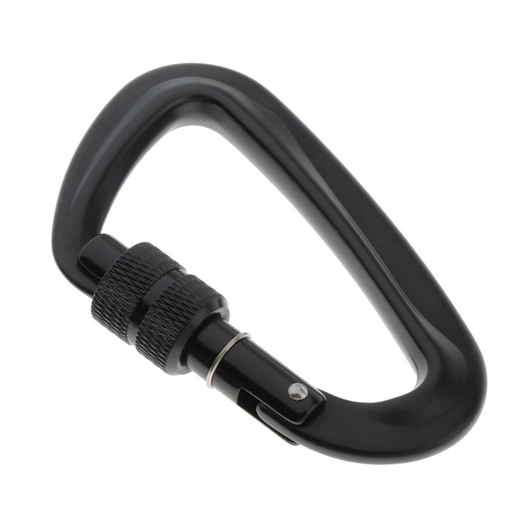 4Pcs Screw Lock Carabiner Durable Durable Hooks Clip for Camping Traveling