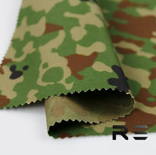 1.5M Width TC Jeitai Dots Camouflage Fabric Japanese Army Spot Camo Twill Cloth