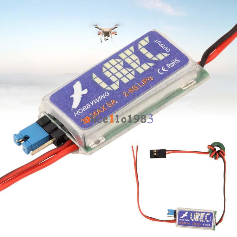 Hobbywing 3A UBEC w/ RF Noise Reduction RC Output BEC Switch Mode for Lipo