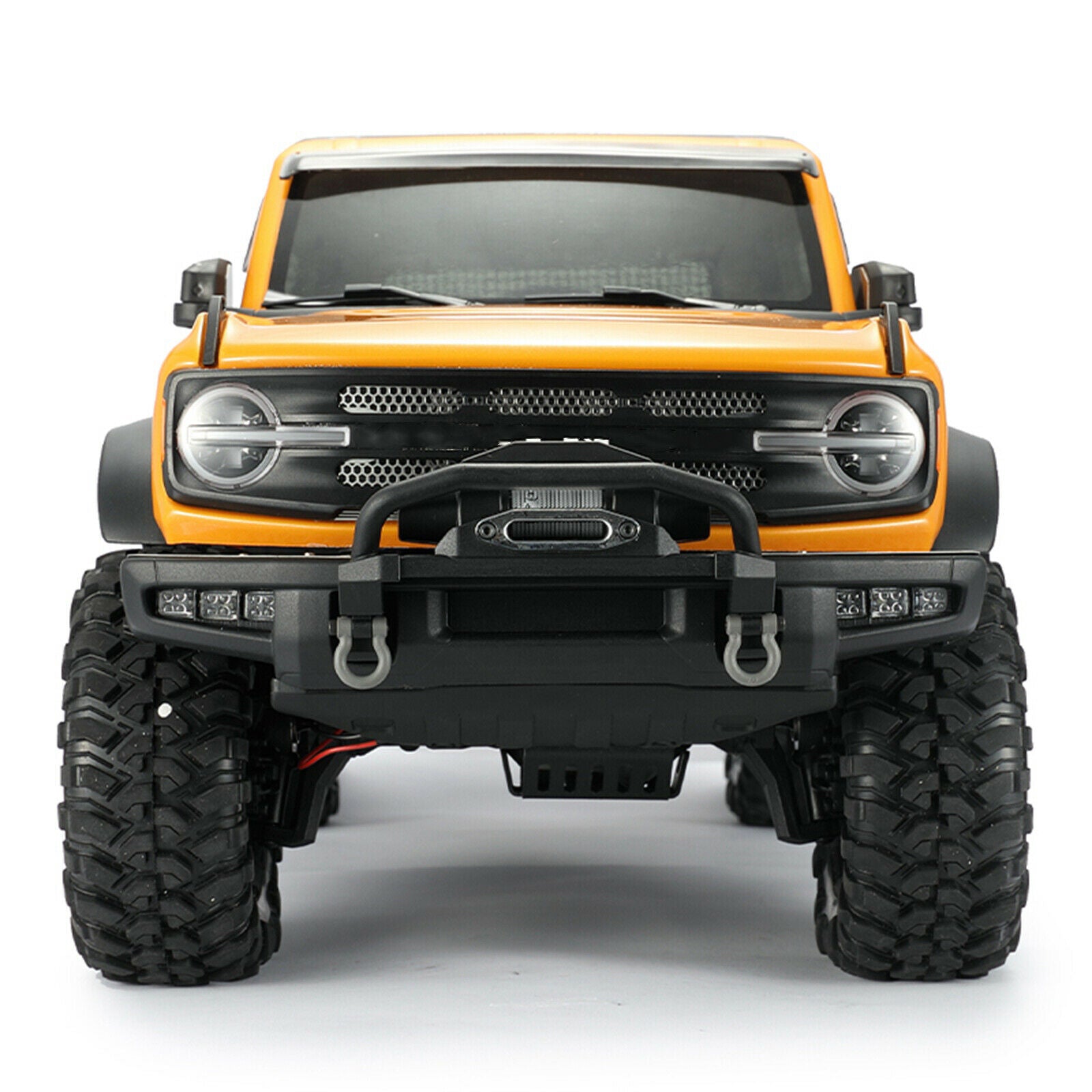 RC Front Bumper Lights Built-in Spotlights Bronco 1/10 Car Hobby Spare Parts