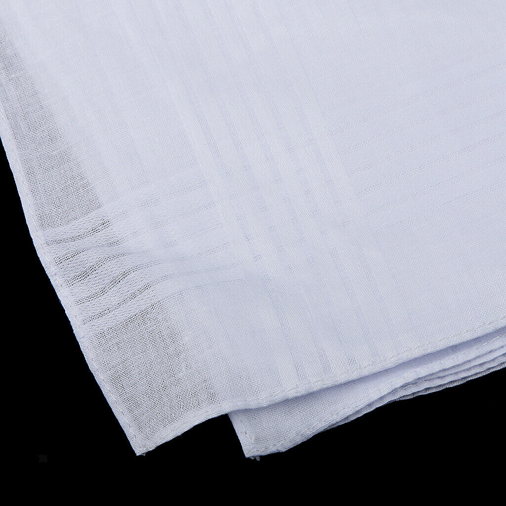 22x Plaid Washable Cotton Men's Handkerchiefs Wedding Hanky Set 11''/16''