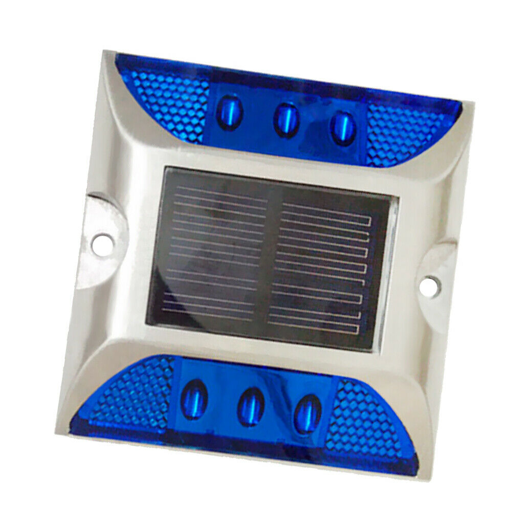 Ultra Bright Outdoor Solar Power LED Light Driveway Step Road Lamp Blue