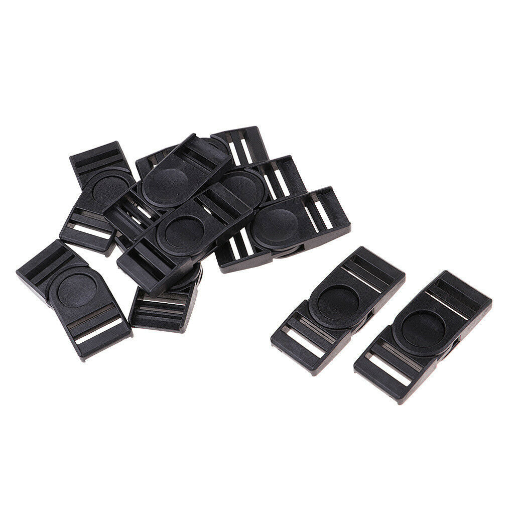 10pcs Plastic Release Buckle for Paracord Bracelet Backpack Webbing Strap