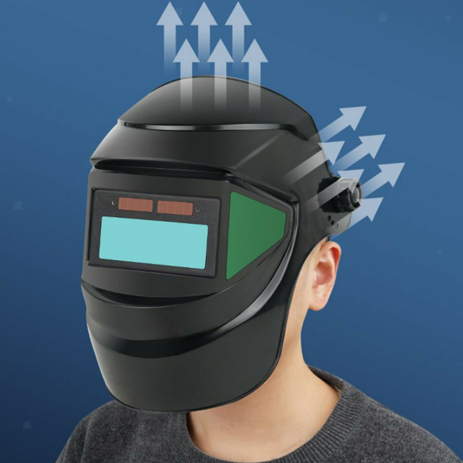Large Solar View Welding Helmet Automatic Darkening Hood