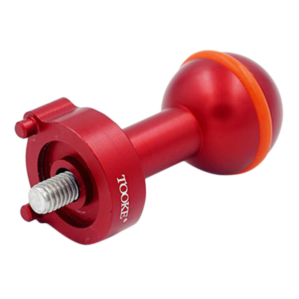 Diving Photograph Strobe Ball Joint Flashing Light Ball Head Adapter Red