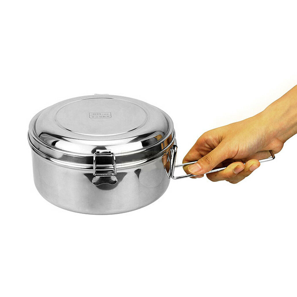 Stainless Steel Small Lunch Bags Lunch Box Food Bento Container Mess Tin