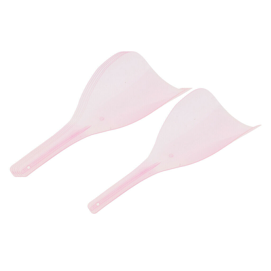 6Pieces Plastic Salon Styling Hairspray Masks Eyes Guard Shields Cover Pink
