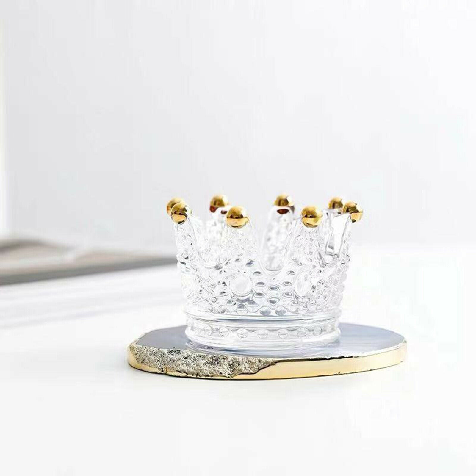 Glass Candle Holder Tealight Holder Jewelry Tray Decorative Ashtray Glass Votive