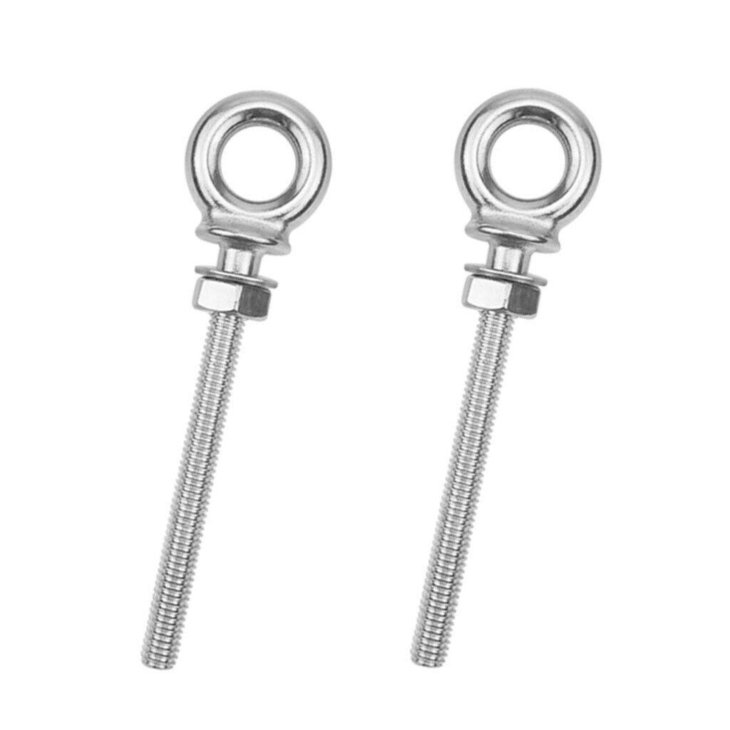 Stainless Steel 316 Eye Bolt M8 x 80mm Marine Grade Heavy Duty