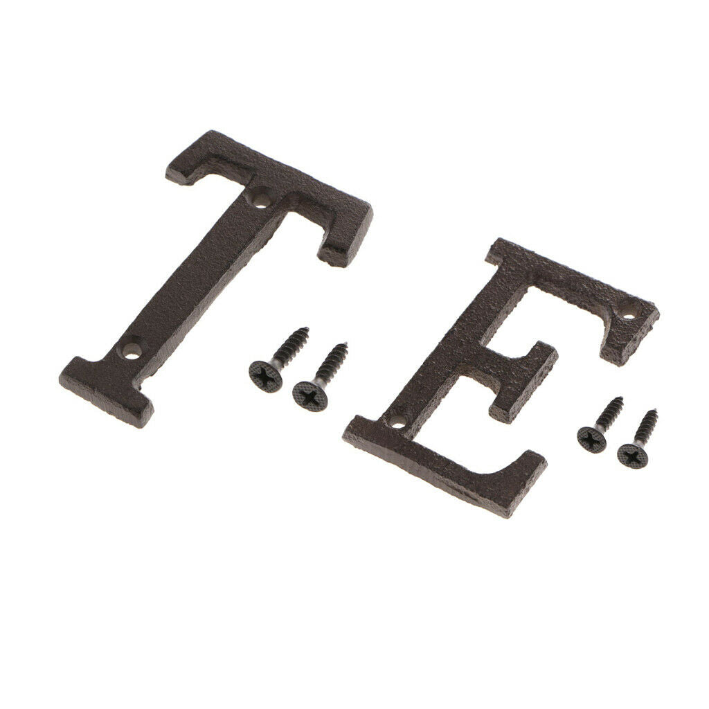 2pcs House Door Decor Creative Nordic Style Letters Wall Mounted Letters
