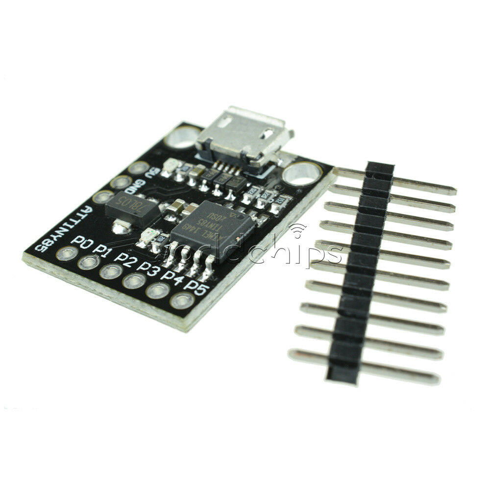 2PCS ATTINY85 MCU Micro USB Development Board for Arduino I2C SPI Kickstarter