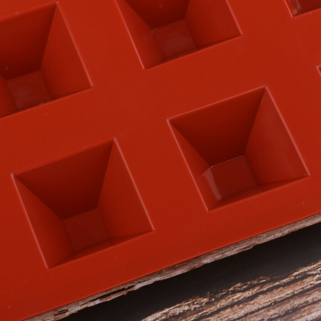 15-Cavity Pyramid Silicone Fondant Mold Chocolate Baking Cake Ice Cube Tray