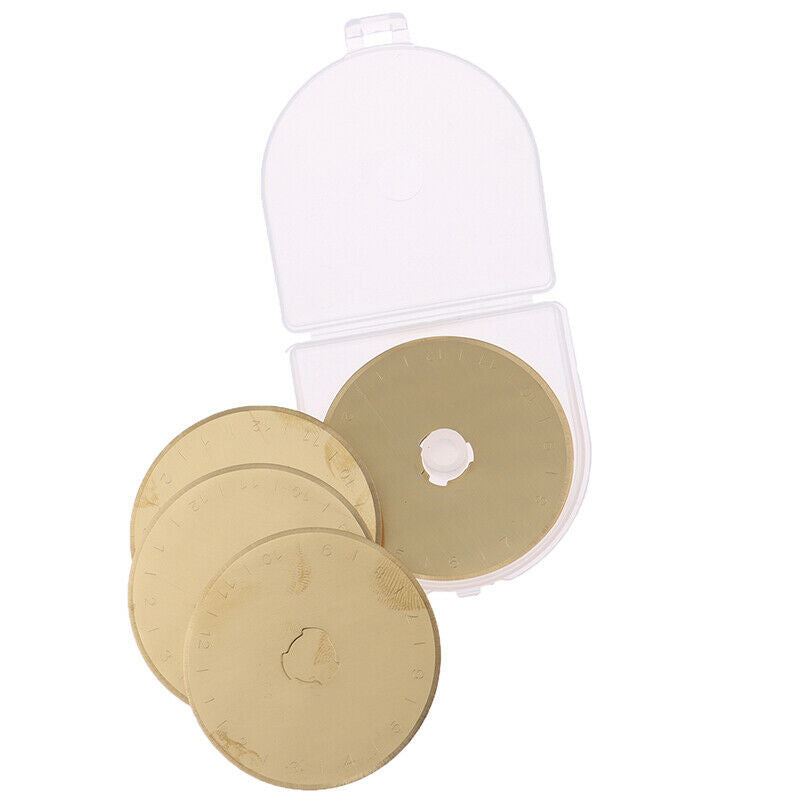 5pcs Titanium Coated 45mm Replacement Rotary Cutter Blades Set Sharpener SKS-7