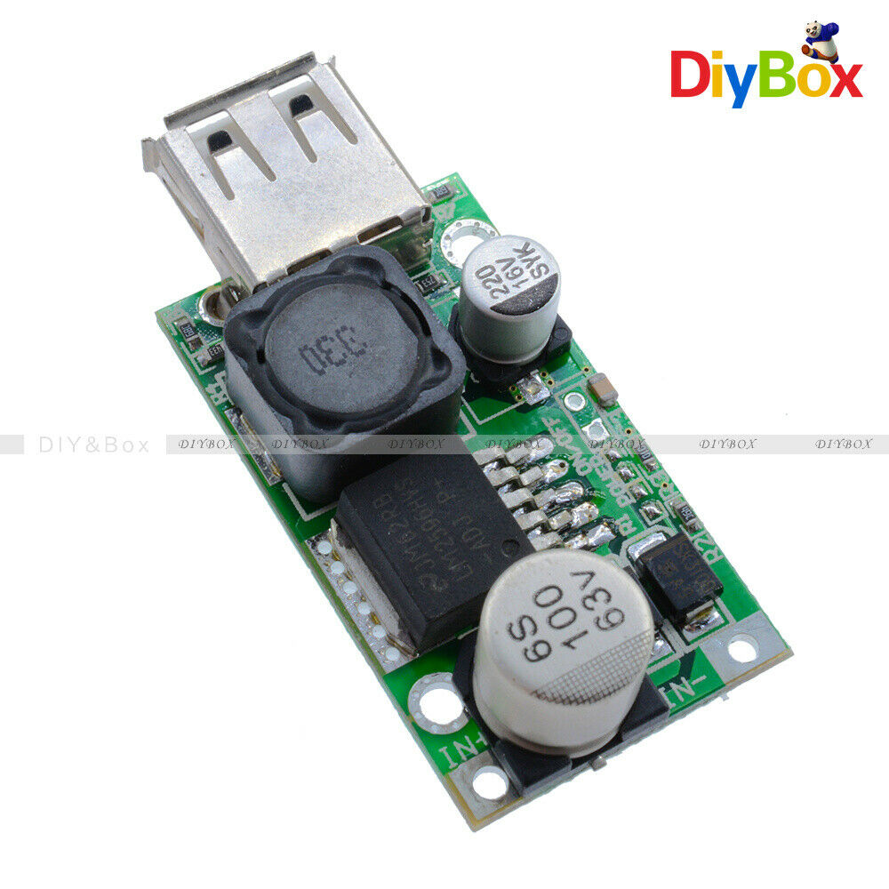 LM2596HV DC-DC Buck 5V Converter Module 9V/12V/24V/36V/48V to 5V 3A USB Charger