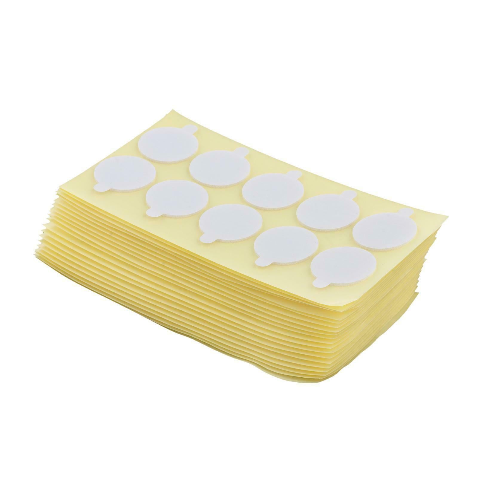 200x White Candle Wick Stickers Wax Double-Sided for Candle DIY Making 20mm