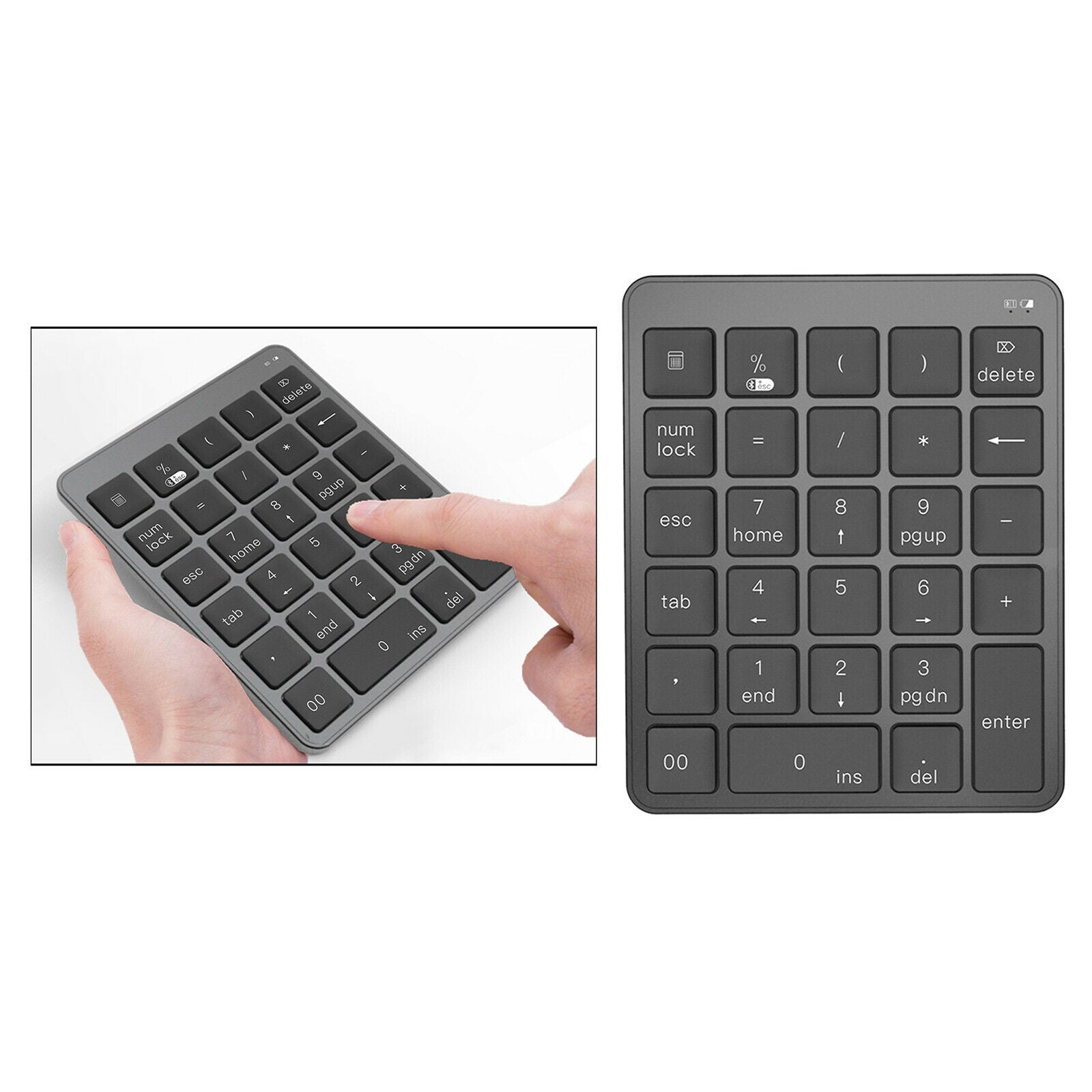Portable 28-Key Numeric Keypad Financial Accounting Data Entry For Laptop PC